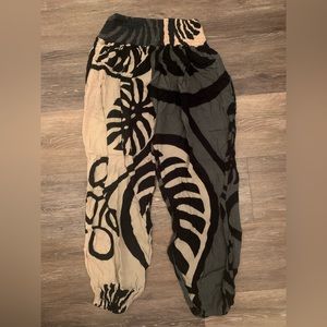 Black/White Hippy Pants